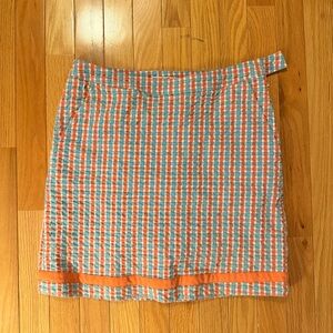 FAIRWAY & GREENE WOMENS GOLF TENNIS PICKLEBALL SKORT SIZE 4 CHECKERED PATTERN